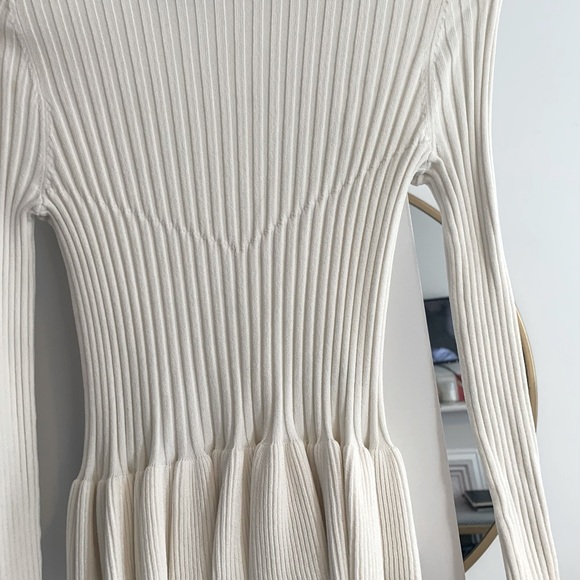 Derek Lam 10 Crosby Ribbed Peplum Top - Picture 5 of 5